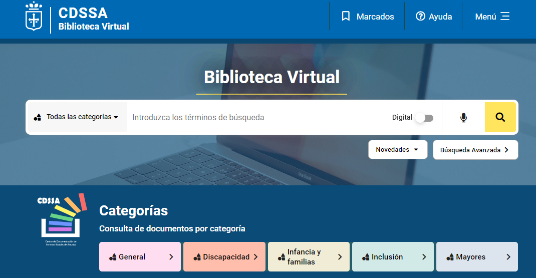 Imagen - Presentación de la Biblioteca Virtual del Centro de Documentación de Servicios Sociales de Asturias (CDSSA)