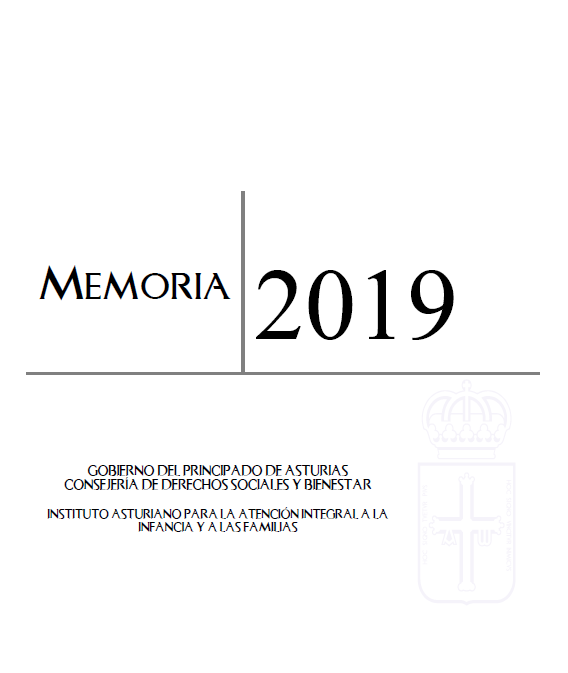 Imagen - Memoria 2019. Instituto Asturiano para la Atención Integral a la Infancia y a las Familias